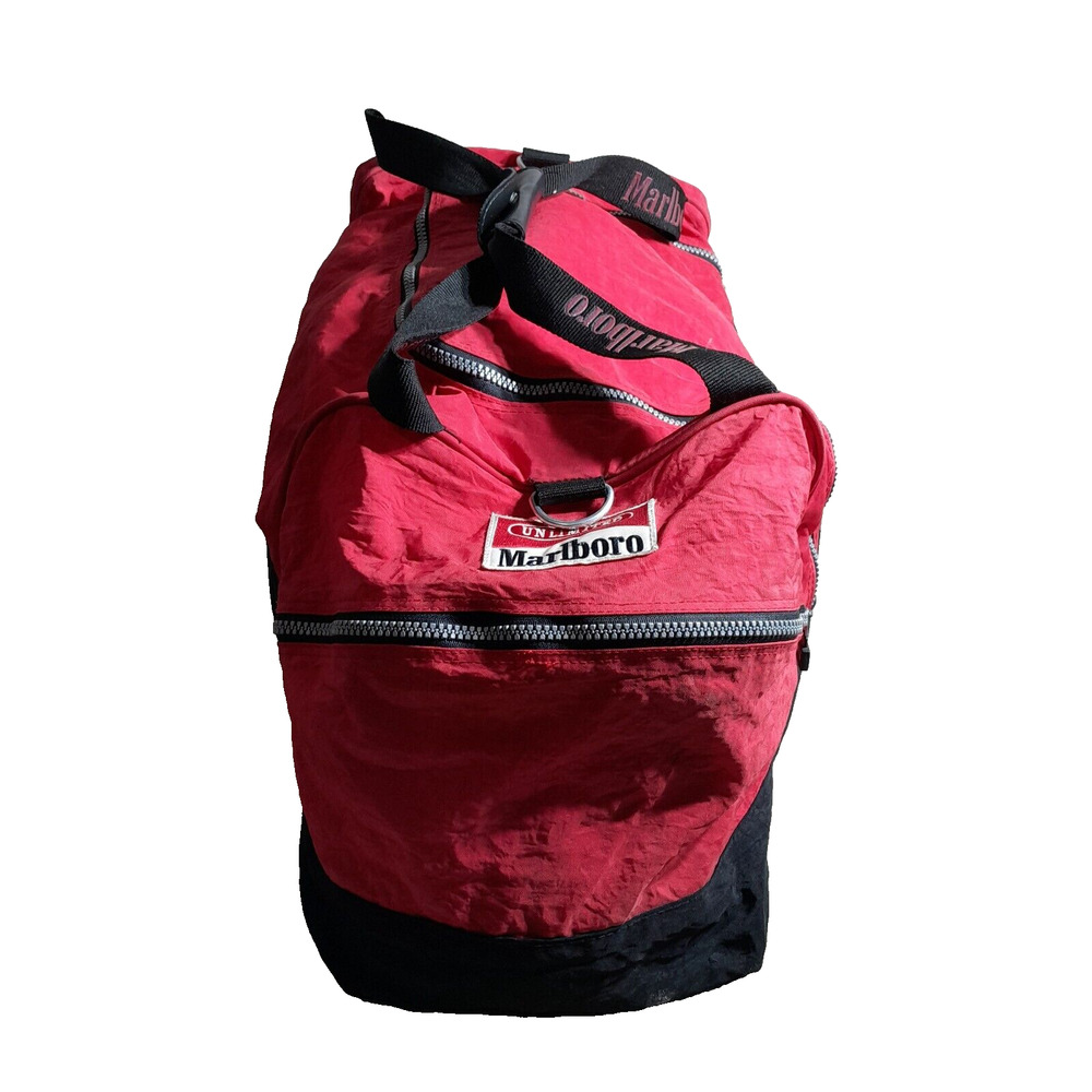 Marlboro Unlimited Gym Bag Duffel Travel Weekend Y2K Luggage Vintage 1990s READ